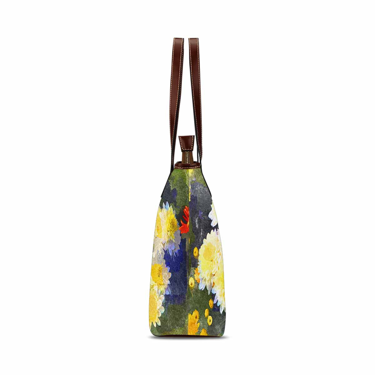 Classic Fabric handbag, watercolor floral, design 76