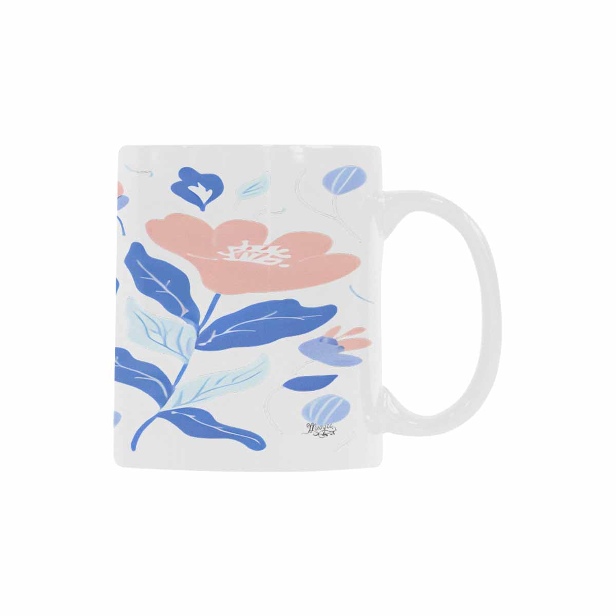 Quality Mug, coffee mug, tea cup, Bright florals, Set 2, design 7