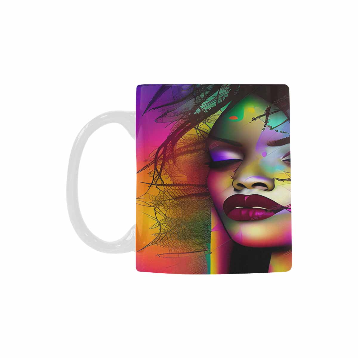 Quality Mug, coffee mug, tea cup, Black Faces, Set 1, design 56