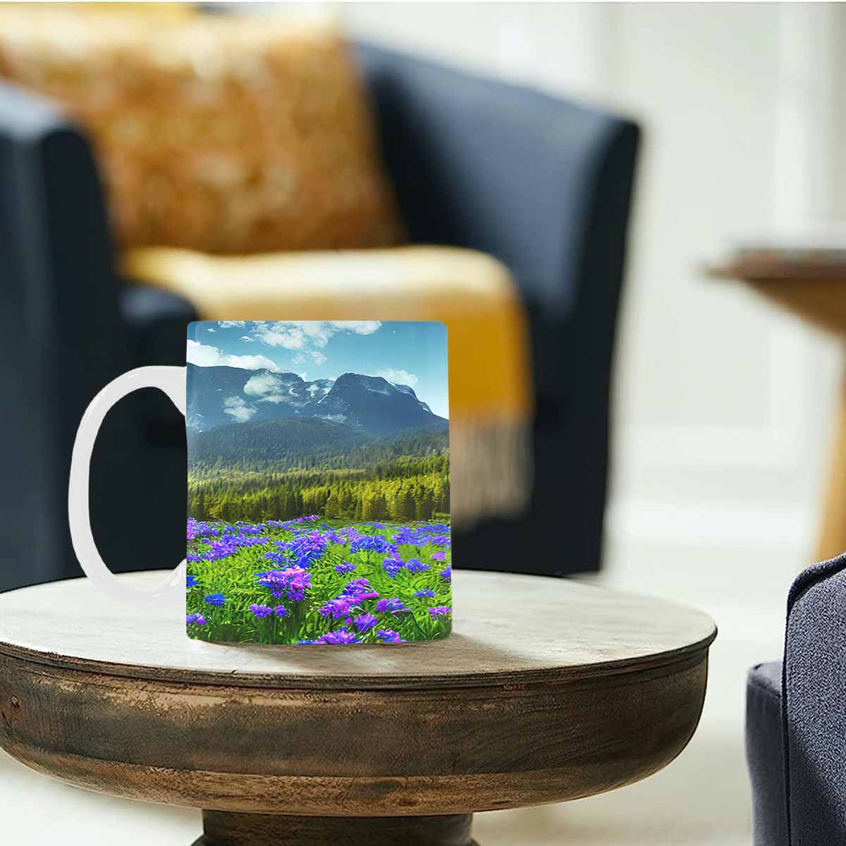 Rivers & Mountains Landscape mugs, set 1 design 29 (1)