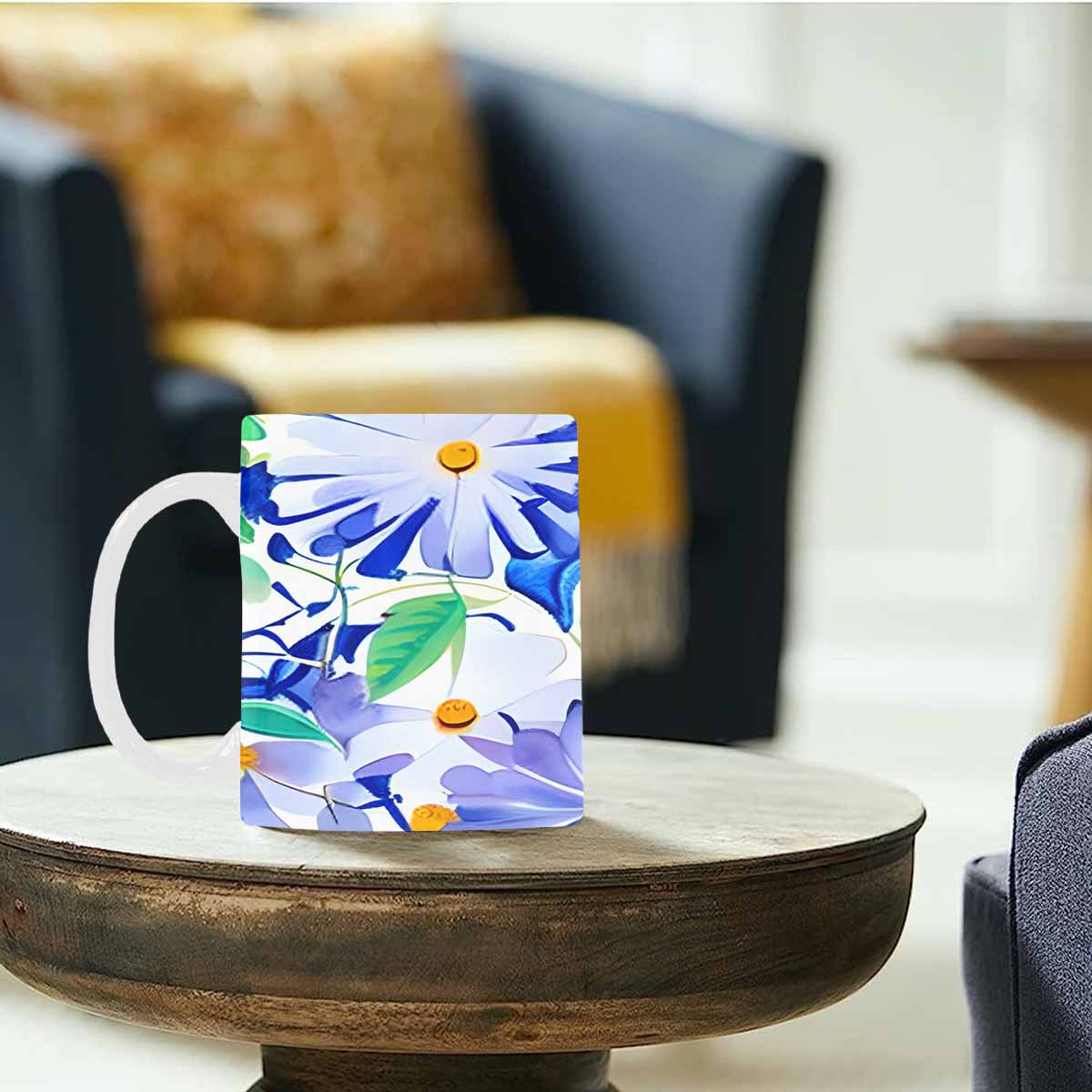 Quality Mug, coffee mug, tea cup, Bright florals, Set 1, Design 39