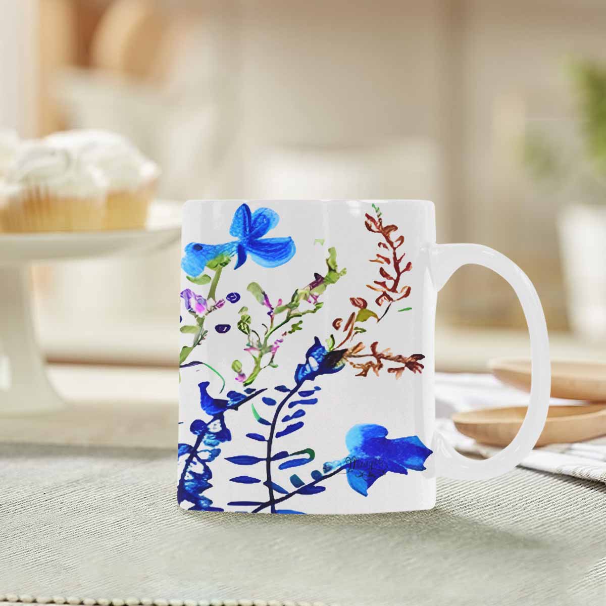 Quality Mug, coffee mug, tea cup, Bright florals, Set 1A, Design 18