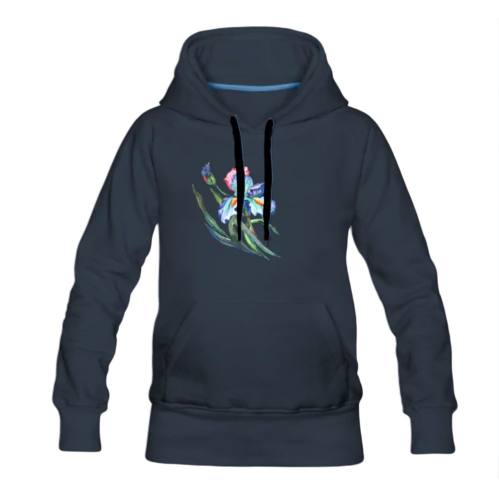 Women's Hoodie iris floral print