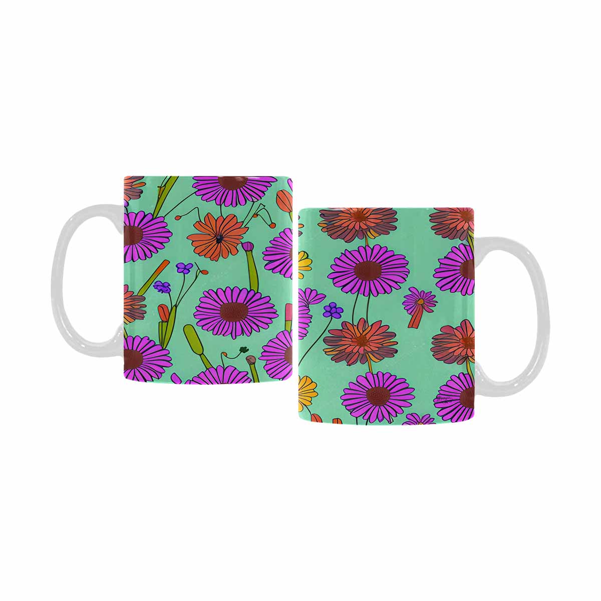 Quality Mug, coffee mug, tea cup, Set 1, Mixed Floral design 29