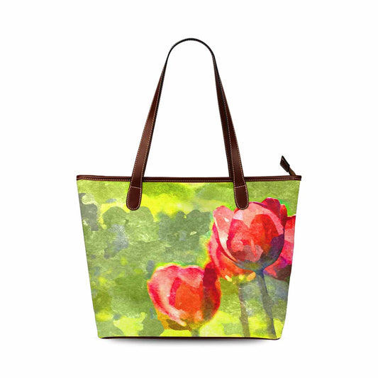 Classic Fabric handbag, watercolor floral, design 253