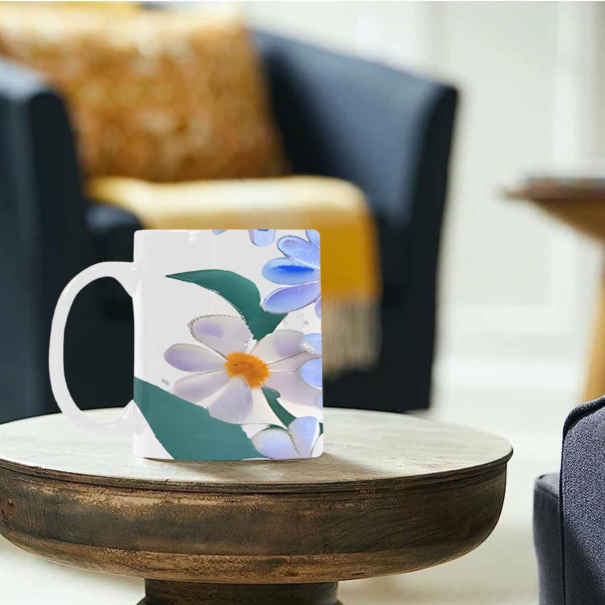 Quality Mug, coffee mug, tea cup, Bright florals, Set 1A, Design 47