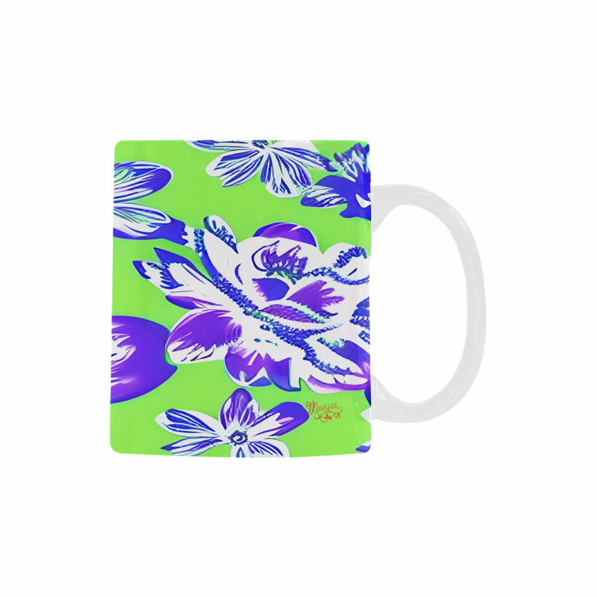 Quality Mug, coffee mug, tea cup, Bright florals, Set 1, Design 154