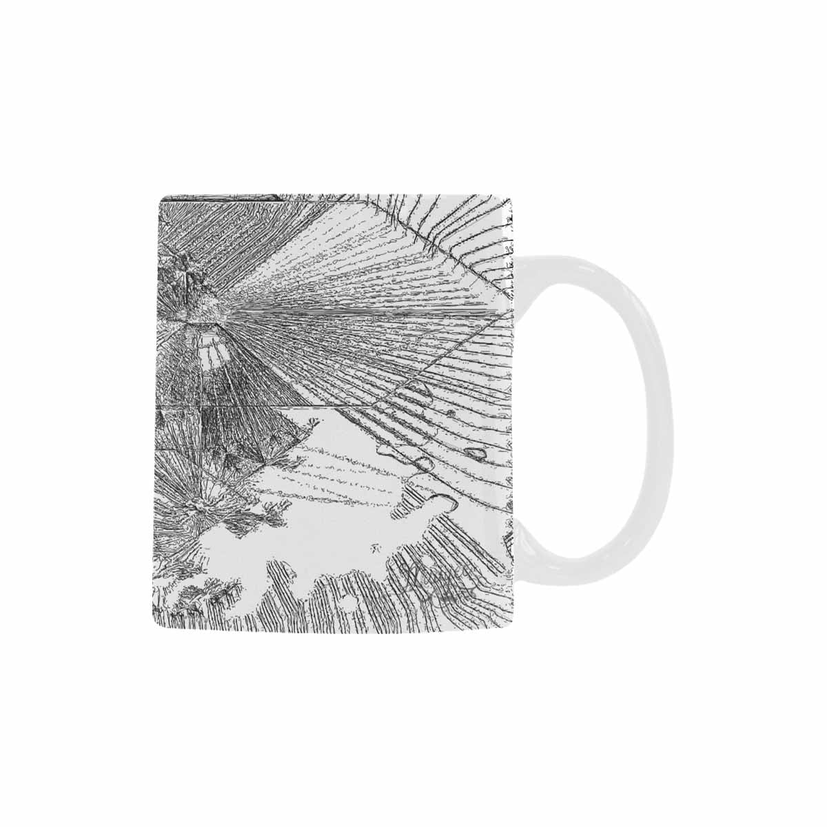 Quality Mug, coffee mug, tea cup, B & W Abstract, Set 1, design 152