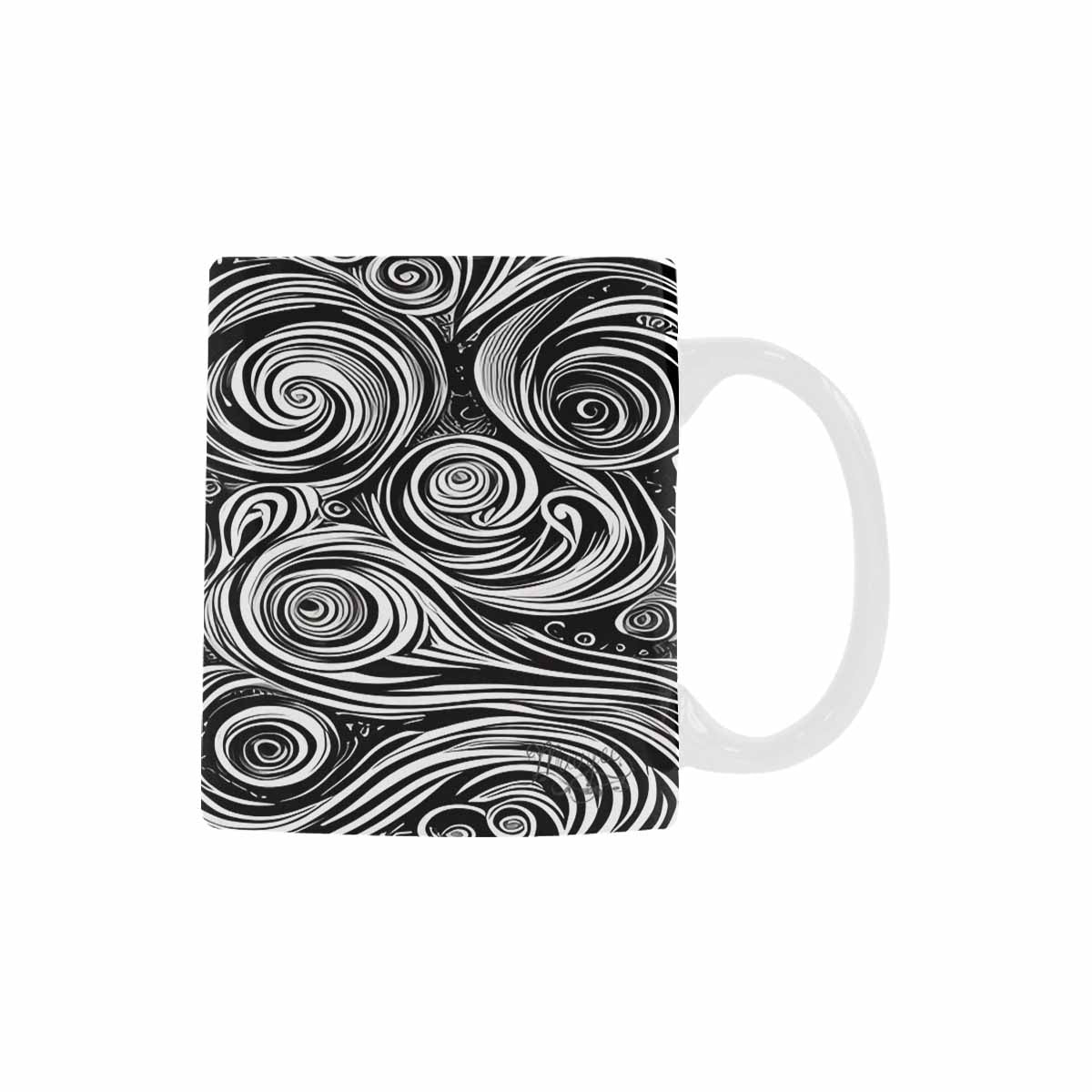 Quality Mug, coffee mug, tea cup, B & W Abstract, Set 1, design 28