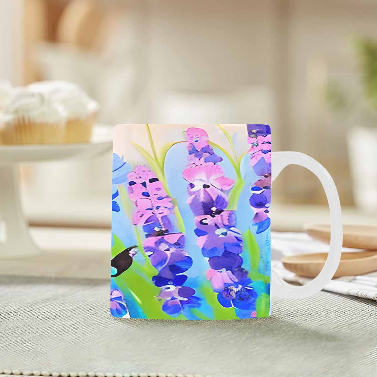 Quality Mug, coffee mug, tea cup, Bright florals, Set 1, Design 95