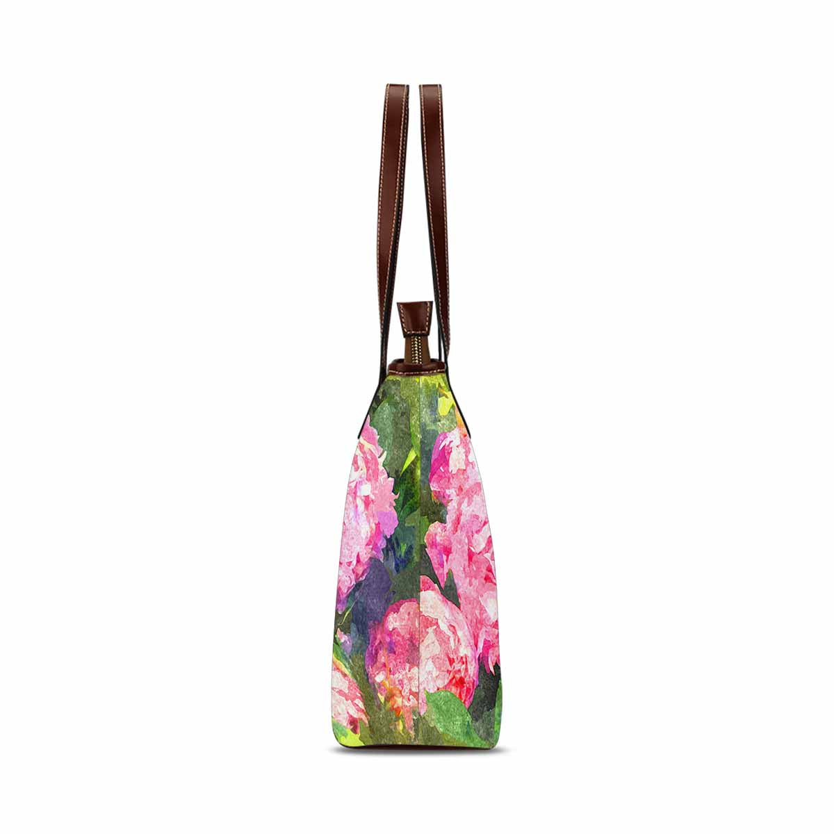 Classic Fabric handbag, watercolor floral, design 84