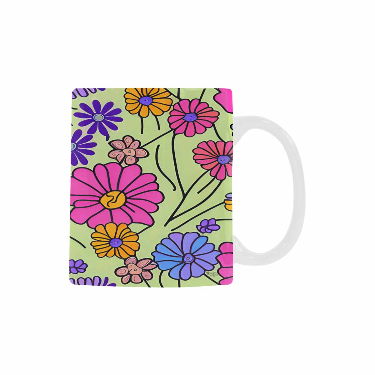 Quality Mug, coffee mug, tea cup, Set 1, Mixed Floral design 3