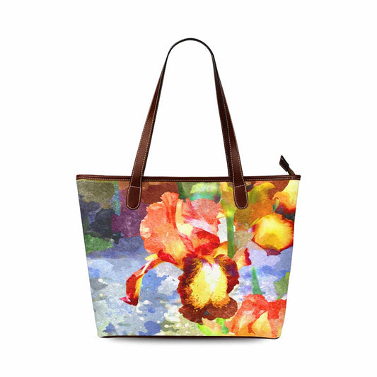 Classic Fabric handbag, watercolor floral, design 137