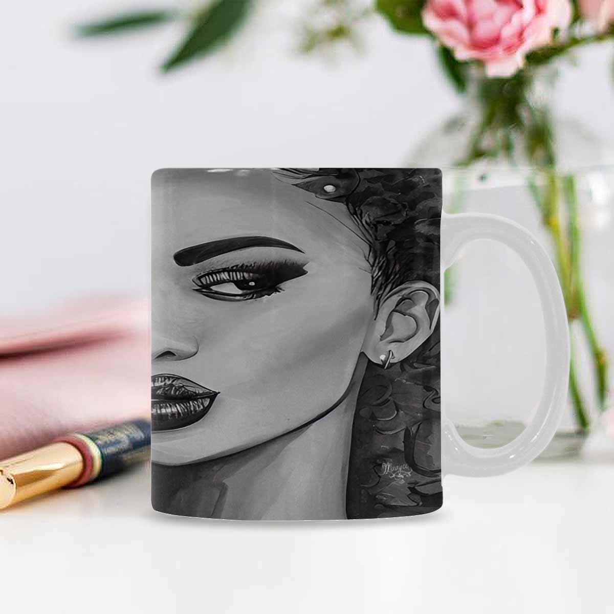 Quality Mug, coffee mug, tea cup, Black Faces, Set 1, design 37