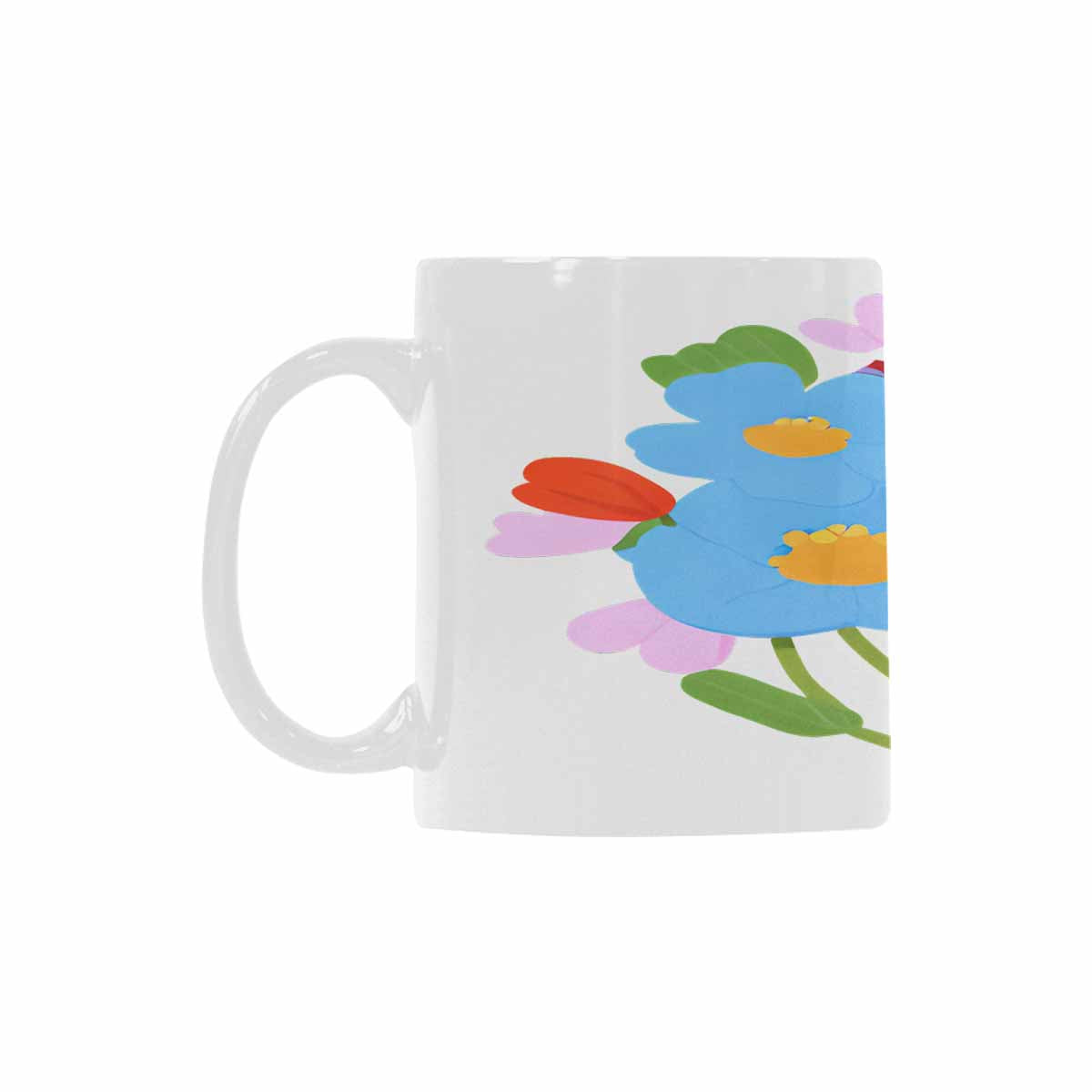 Quality Mug, coffee mug, tea cup, Bright florals, Set 2, design 11