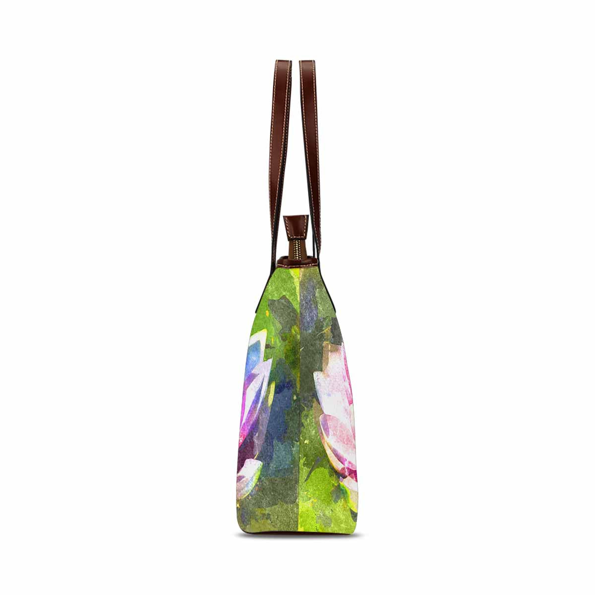 Classic Fabric handbag, watercolor floral, design 284