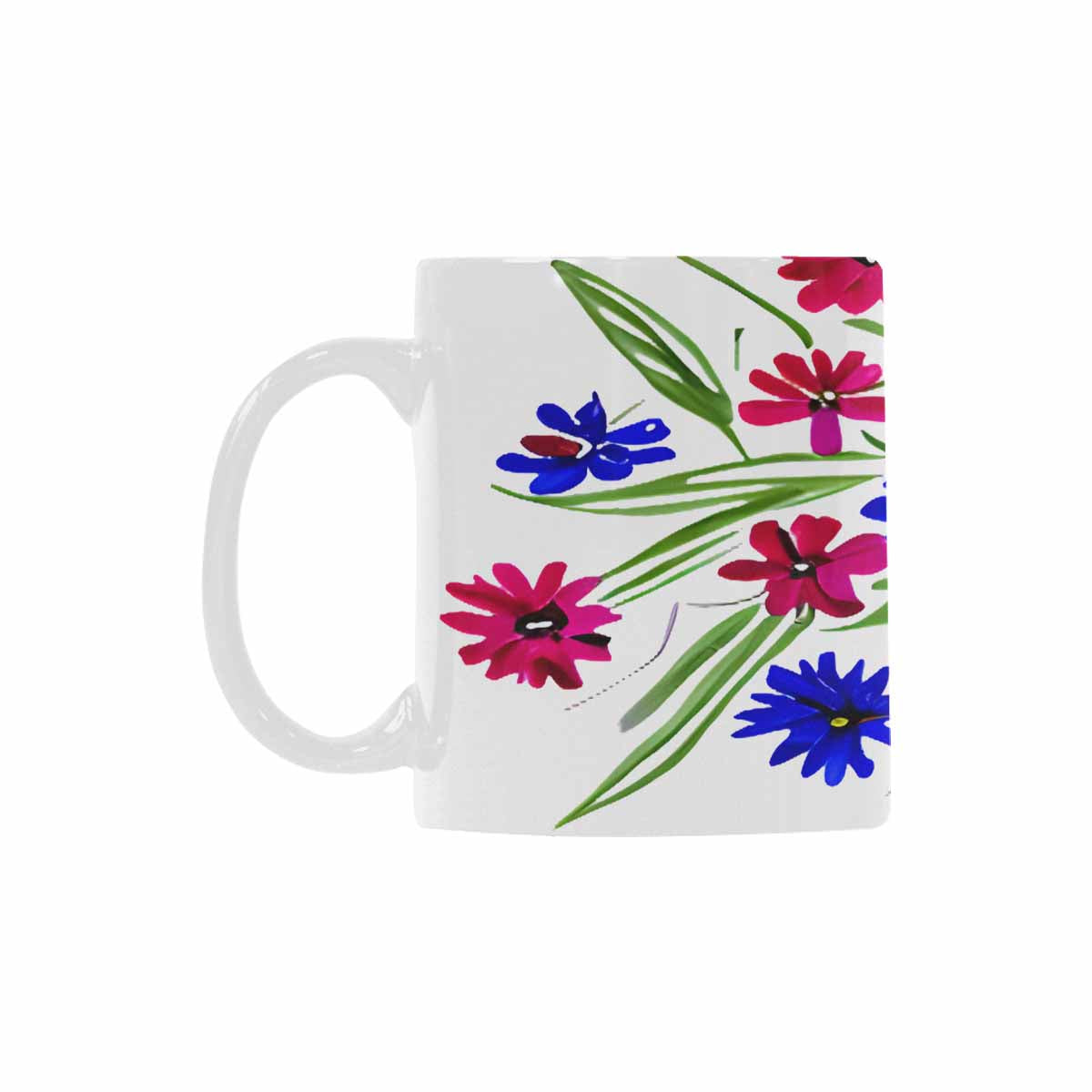 Quality Mug, coffee mug, tea cup, Bright florals, Set 1A, Design 112