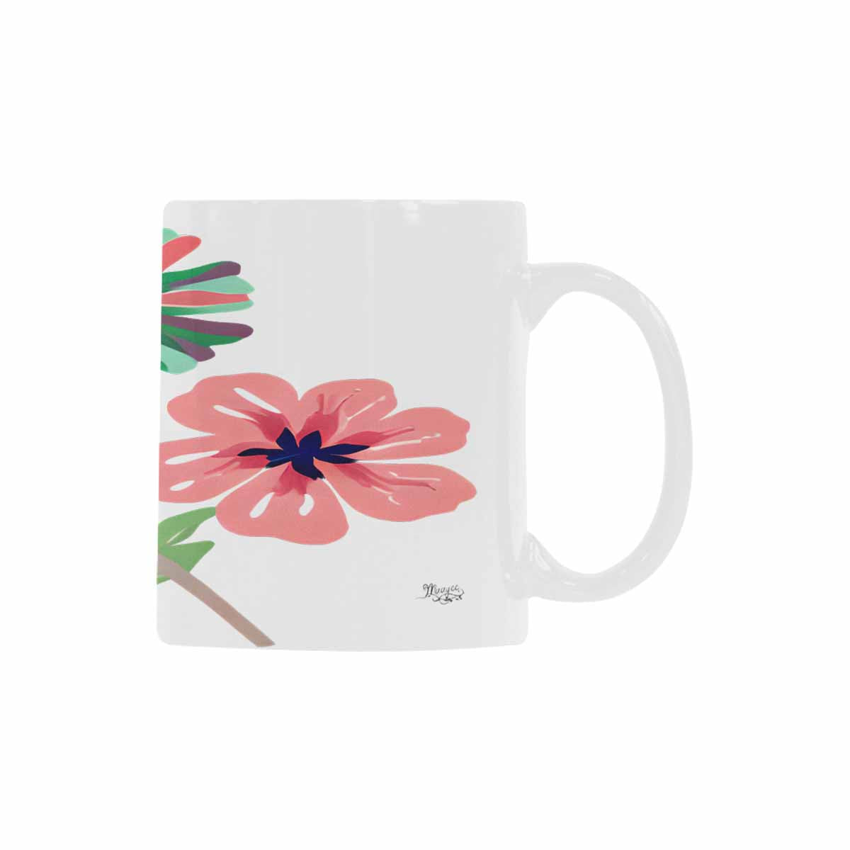 Quality Mug, coffee mug, tea cup, Bright florals, Set 2, design 97