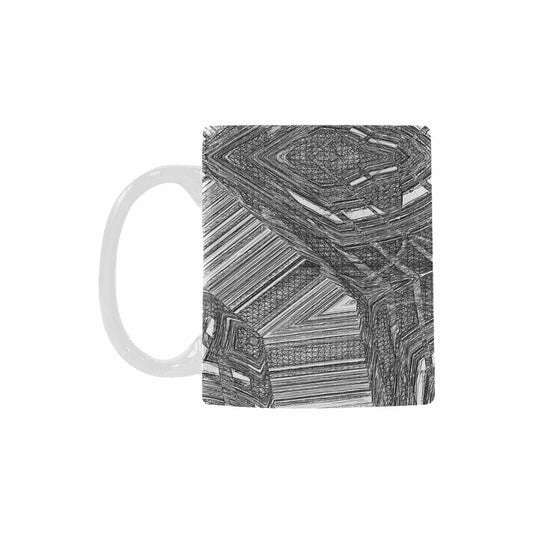 Quality Mug, coffee mug, tea cup, B & W Abstract, Set 1, design 82