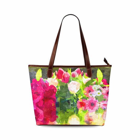 Classic Fabric handbag, watercolor floral, design 230