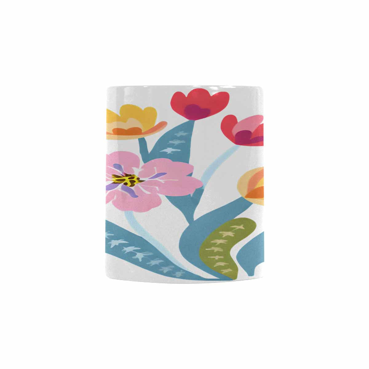 Quality Mug, coffee mug, tea cup, Bright florals, Set 2, design 51