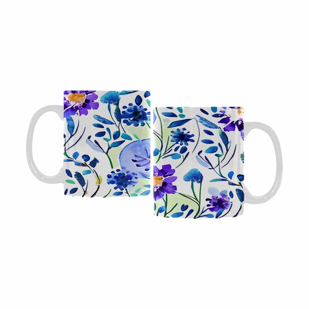 Quality Mug, coffee mug, tea cup, Bright florals, Set 1A, Design 28