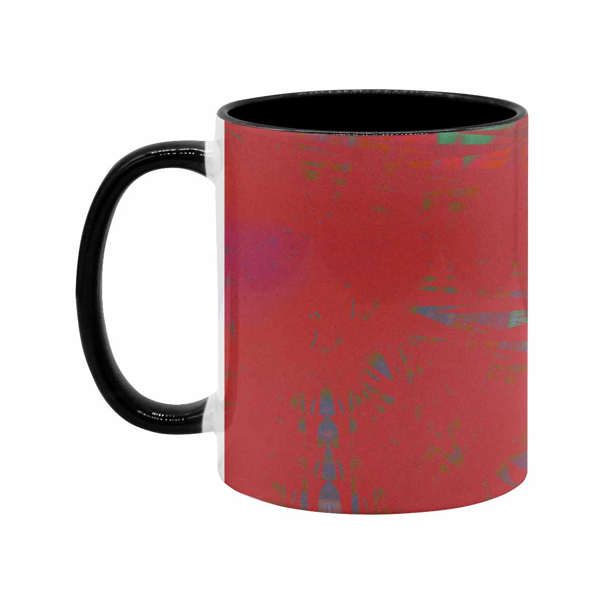 Coffee Mug, tea cup, black core, abstract, design 20