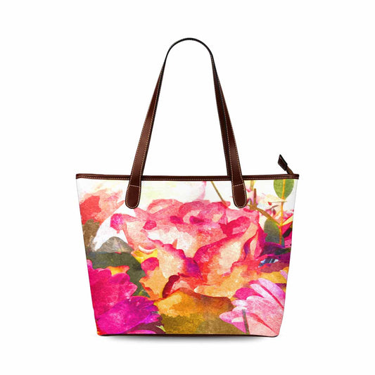 Classic Fabric handbag, watercolor floral, design 231