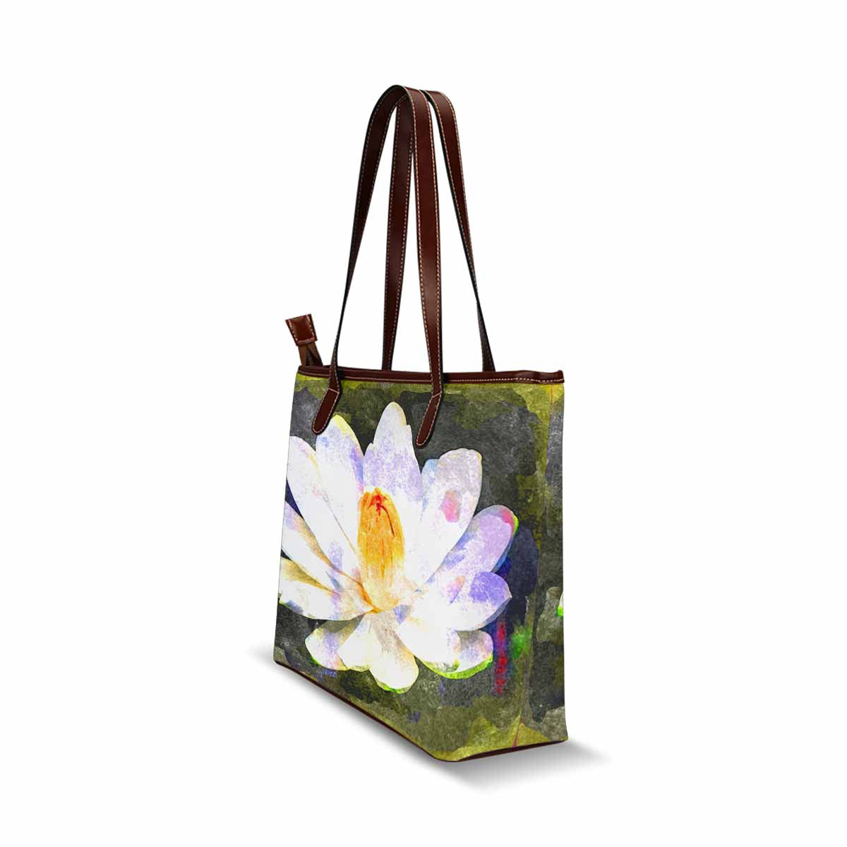 Classic Fabric handbag, watercolor floral, design 286