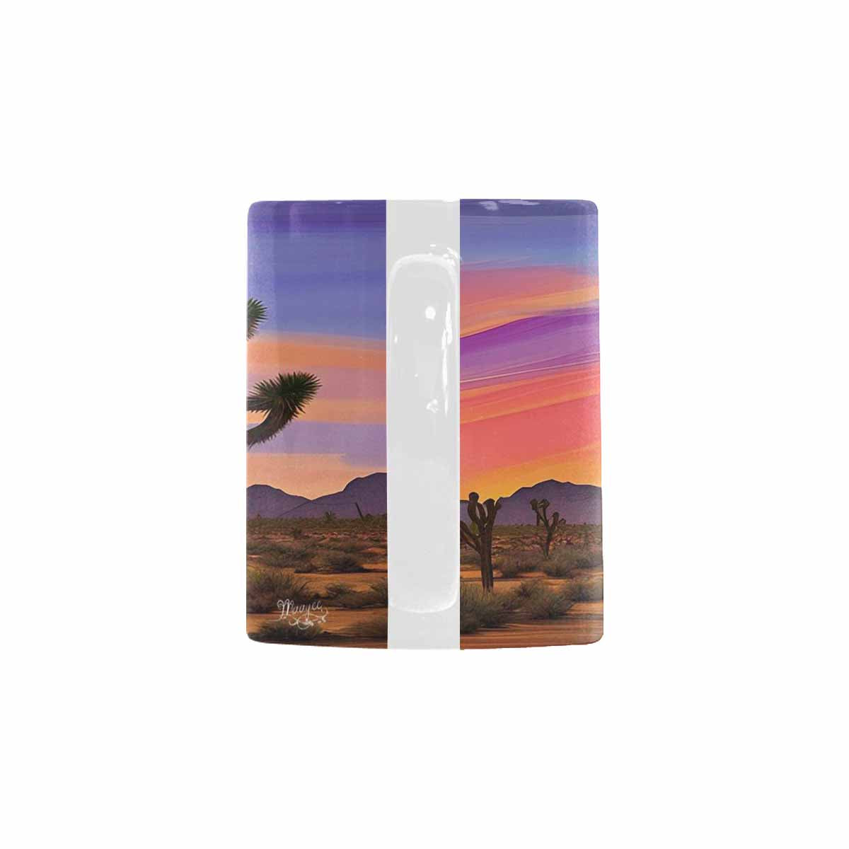 Coffee Mug, tea cup, desert scene, design 1