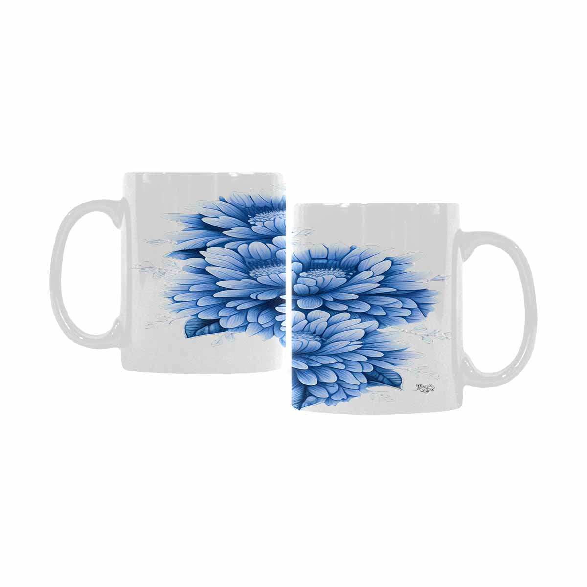 Quality Mug, coffee mug, tea cup, Bright florals, Set 2, design 13