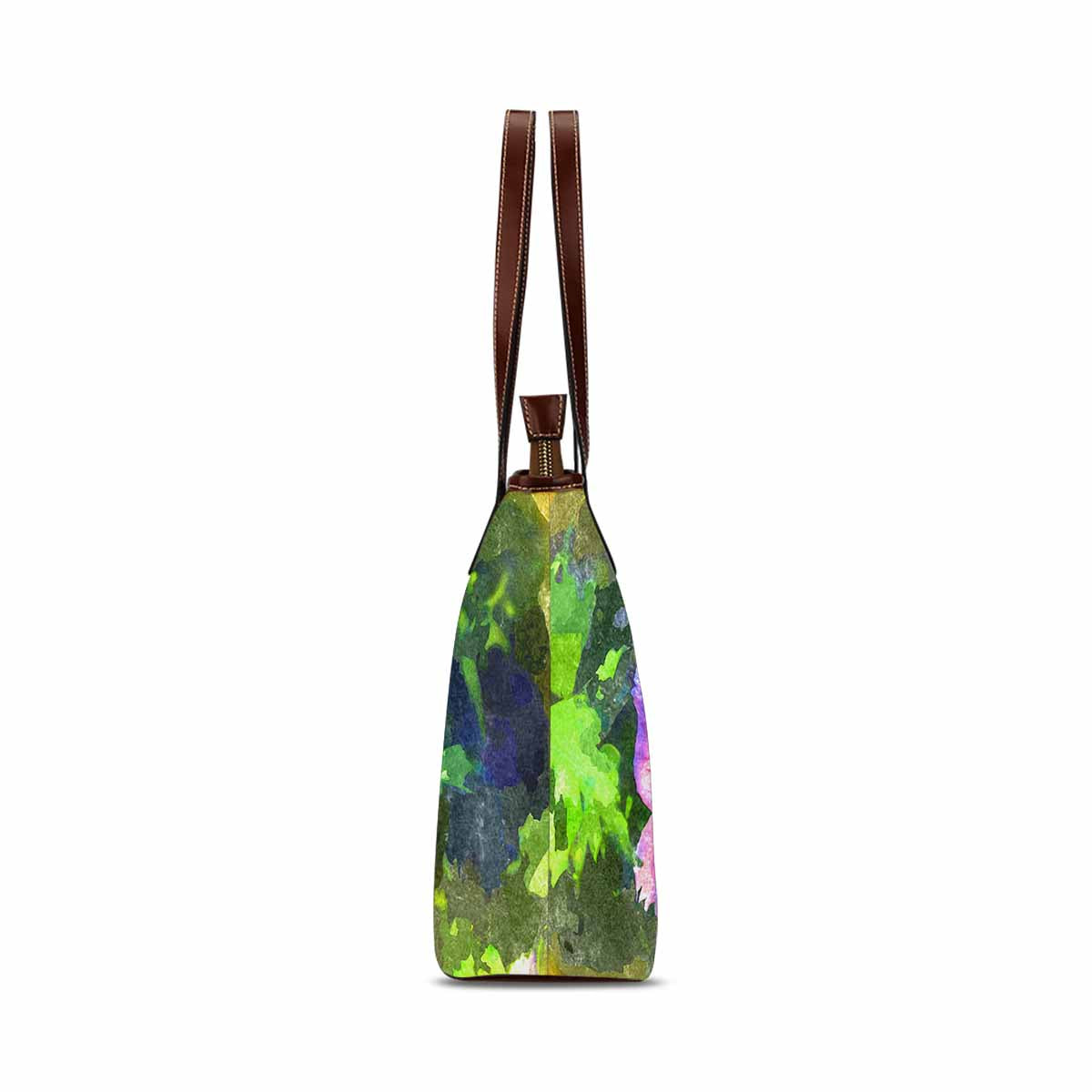 Classic Fabric handbag, watercolor floral, design 225