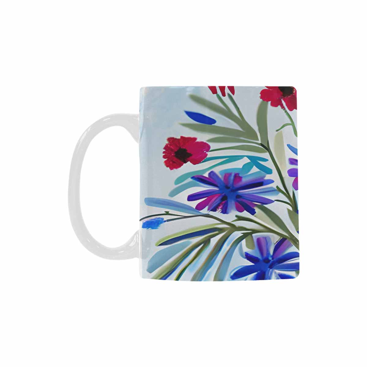 Quality Mug, coffee mug, tea cup, Bright florals, Set 1, Design 108