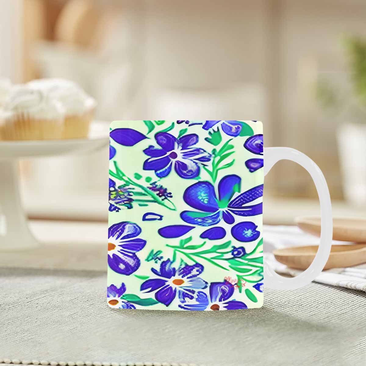 Quality Mug, coffee mug, tea cup, Bright florals, Set 1, Design 120