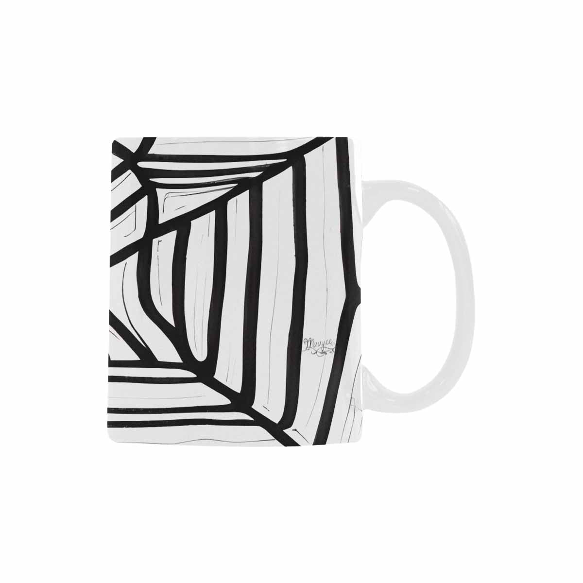 Quality Mug, coffee mug, tea cup, B & W Abstract, Set 1, design 55