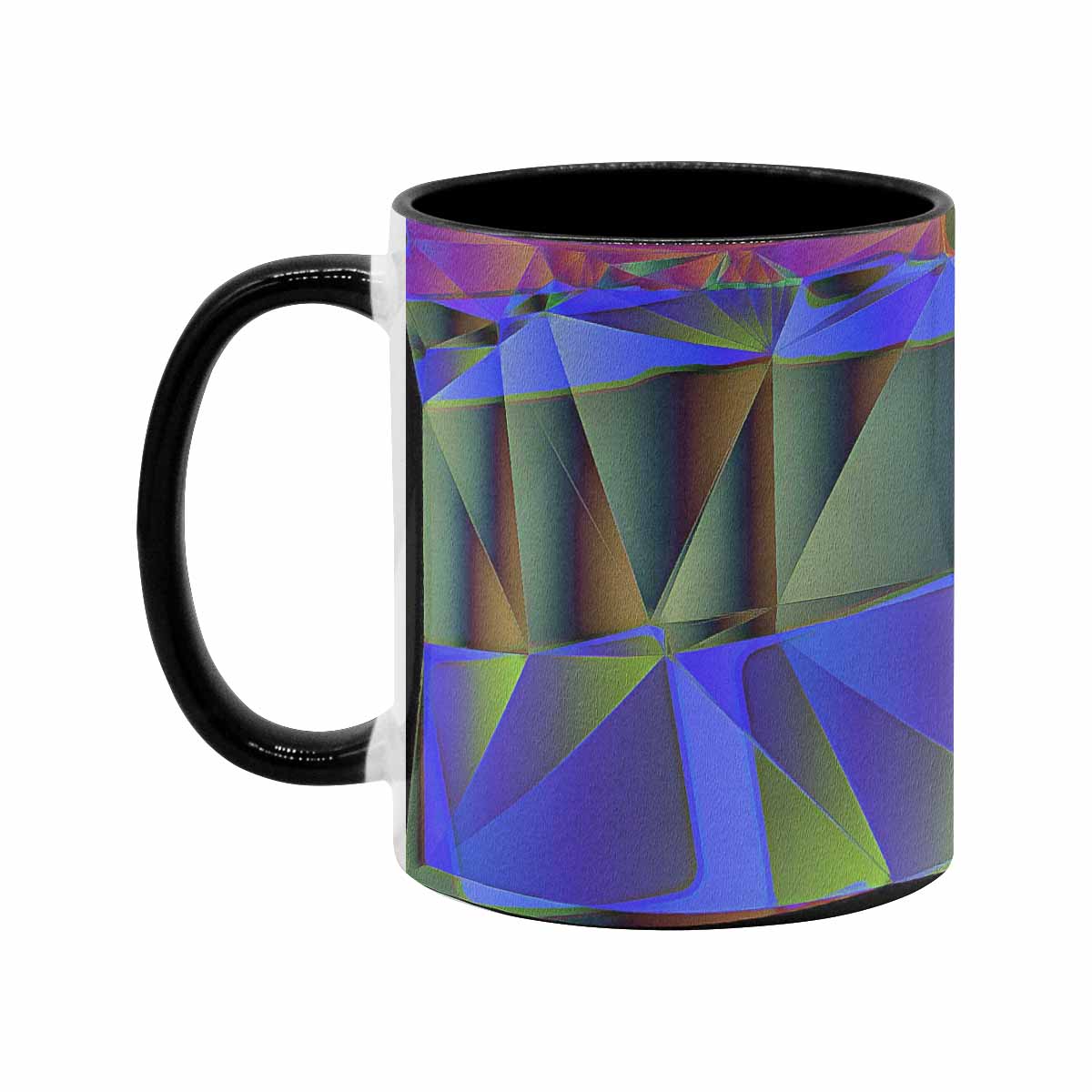 Coffee Mug, tea cup, black core, abstract, design 31