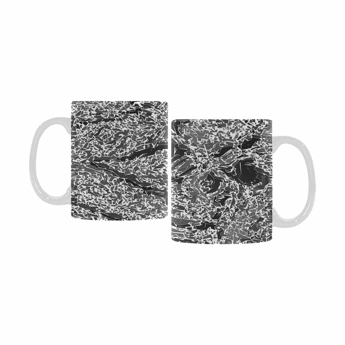 Quality Mug, coffee mug, tea cup, B & W Abstract, Set 1, design 118