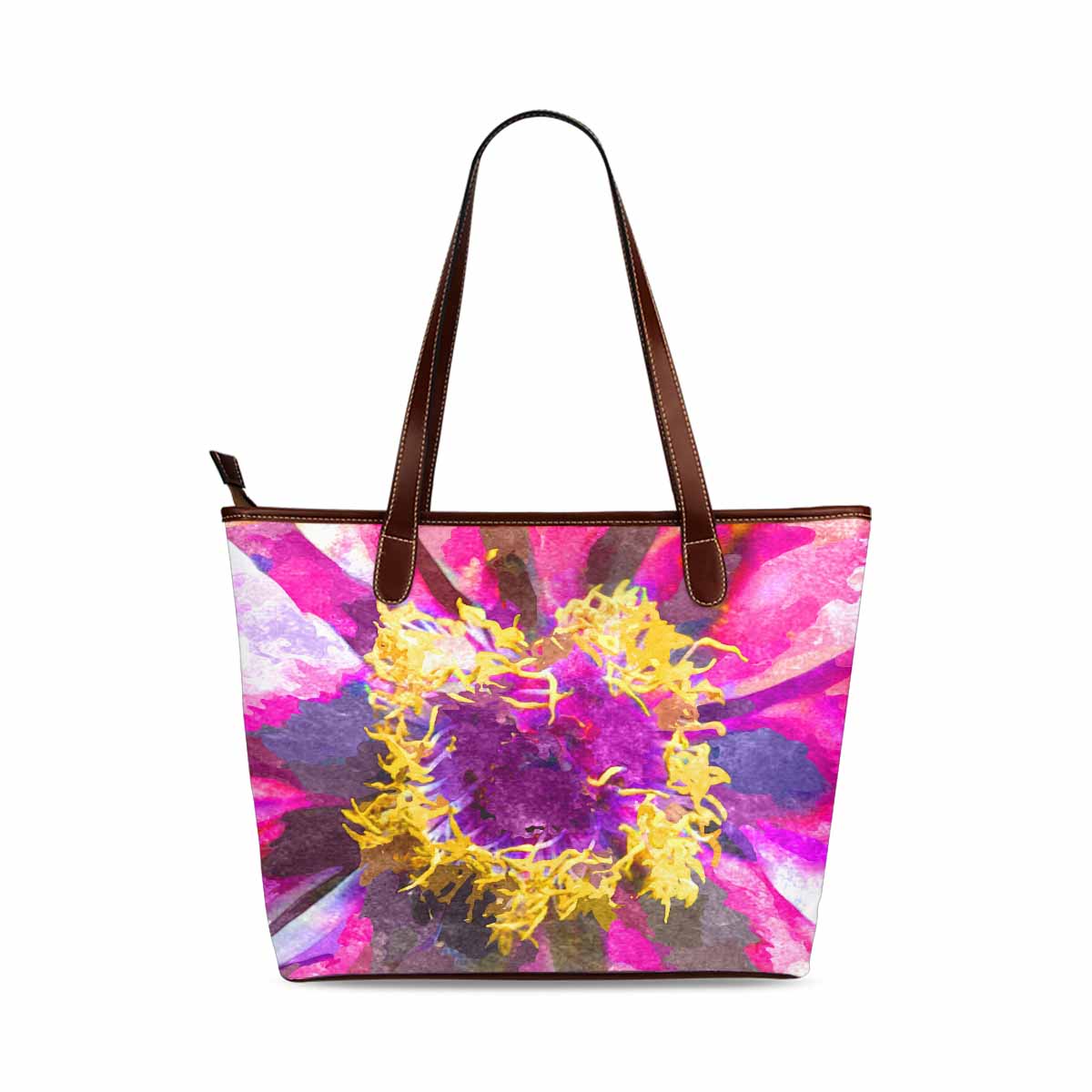 Classic Fabric handbag, watercolor floral, design 157