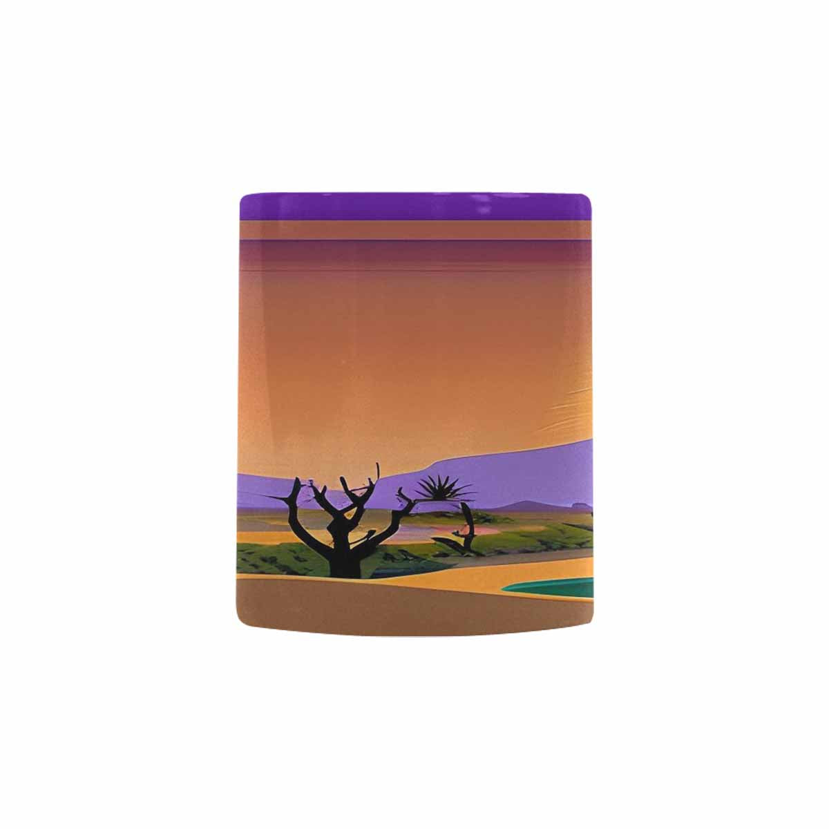 Coffee Mug, tea cup, desert scene, design 95