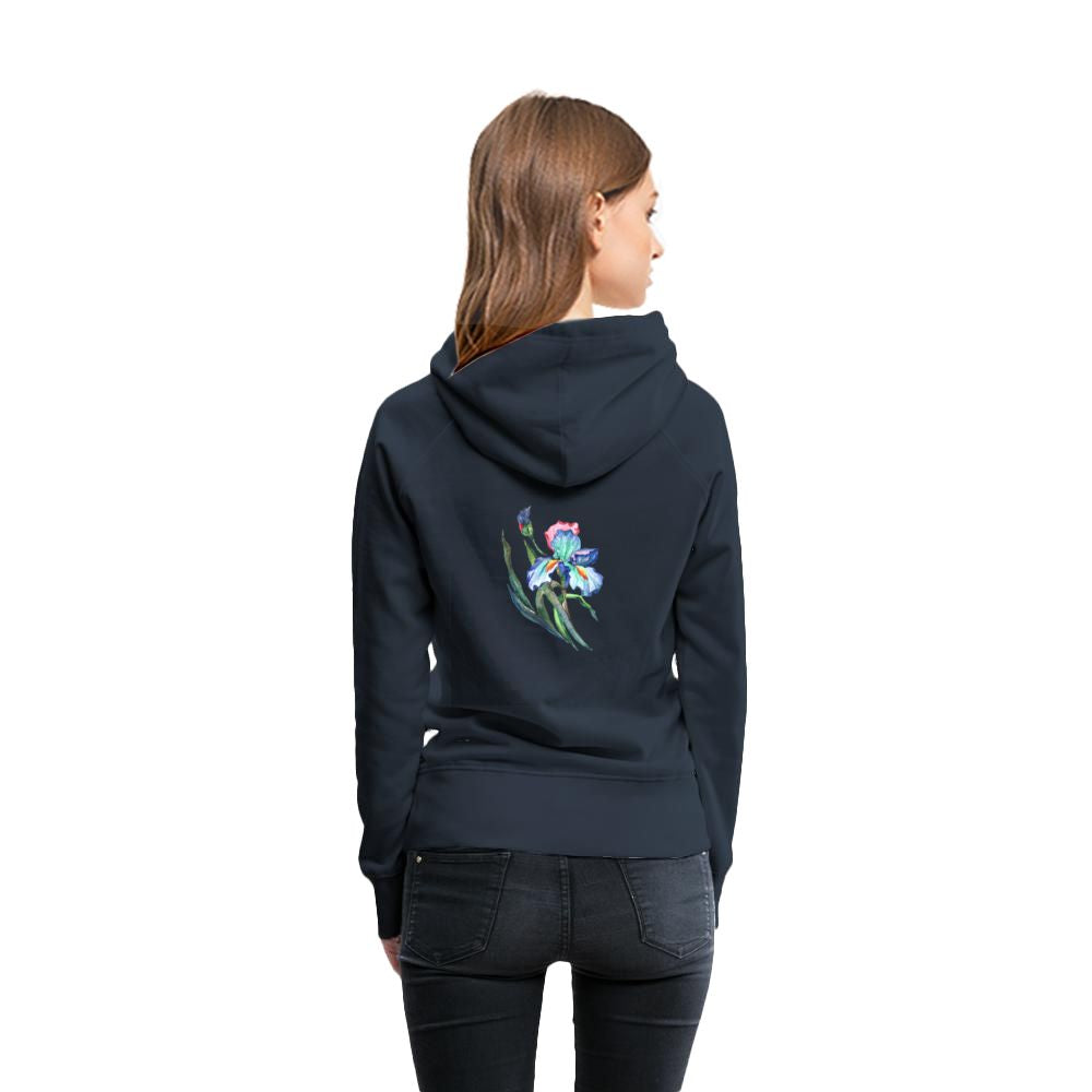 Women's Hoodie iris floral print