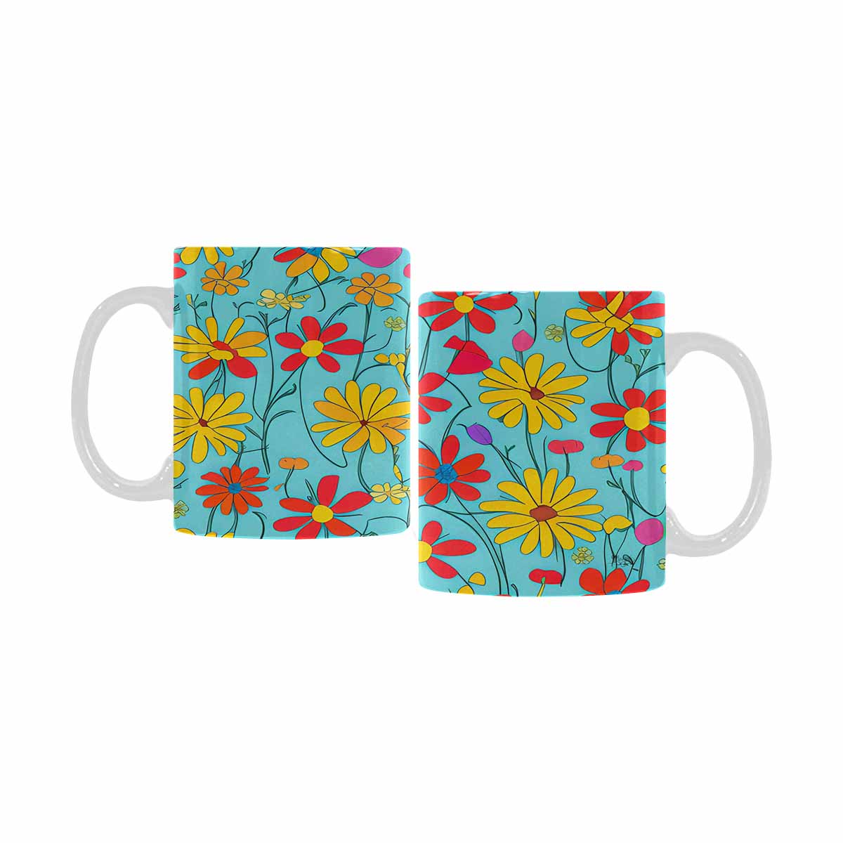 Quality Mug, coffee mug, tea cup, Set 1, Mixed Floral design 41