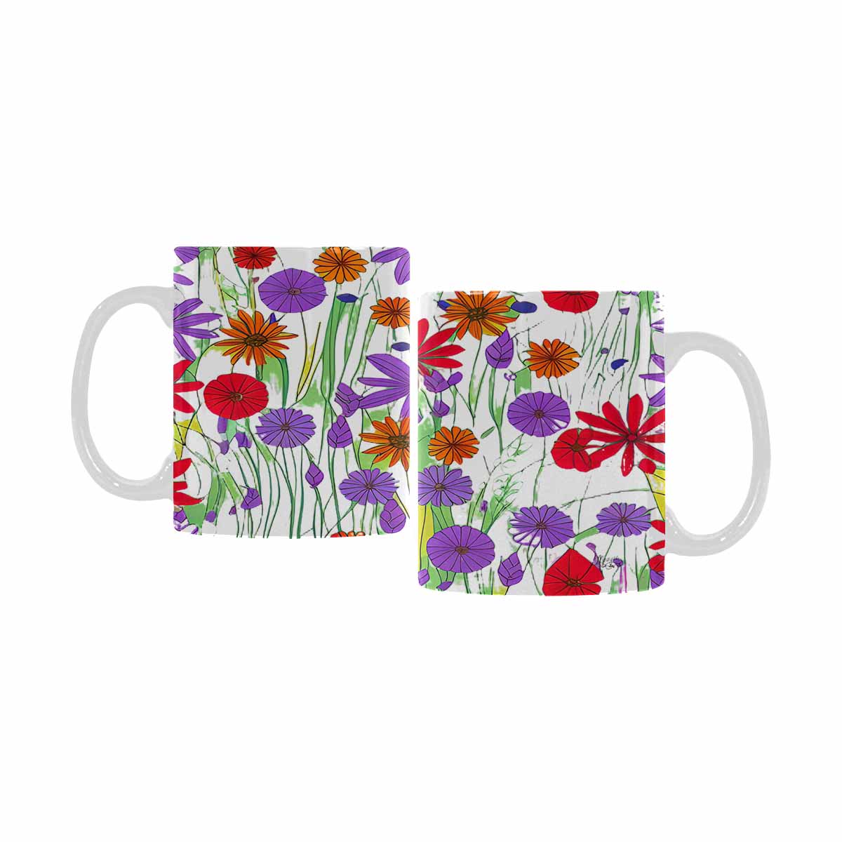 Quality Mug, coffee mug, tea cup, Set 1A, Mixed Floral design 46