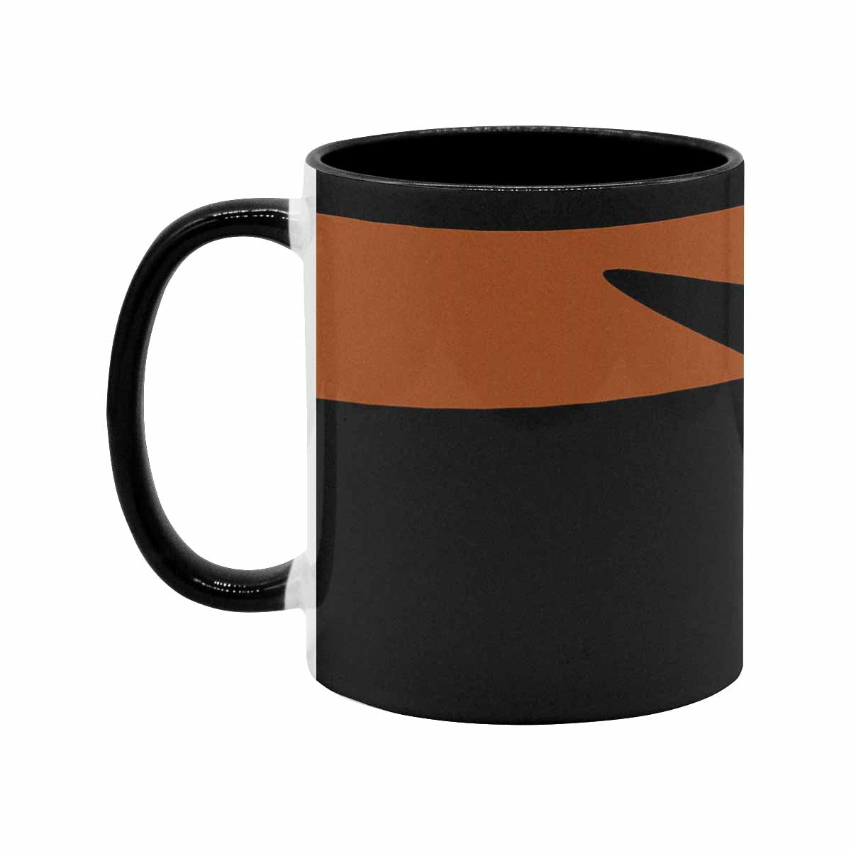 Coffee Mug, tea cup, black core, abstract, design 56