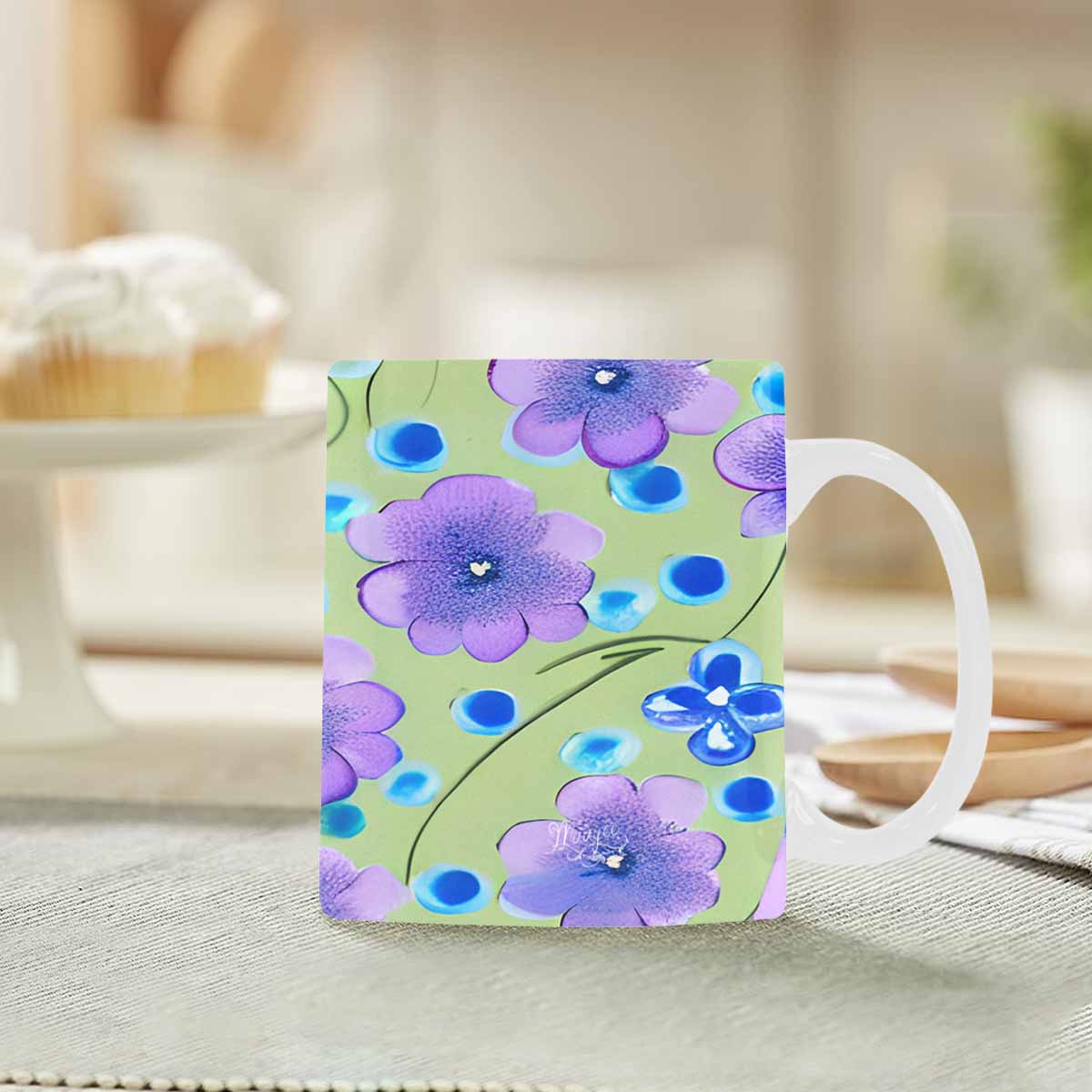 Quality Mug, coffee mug, tea cup, Bright florals, Set 1, Design 142