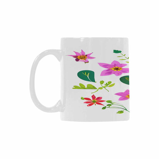Quality Mug, coffee mug, tea cup, Bright florals, Set 2, design 89