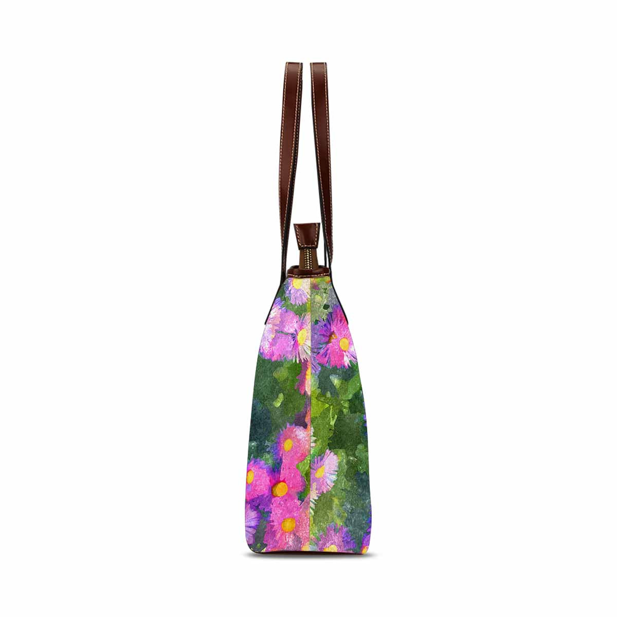 Classic Fabric handbag, watercolor floral, design 3