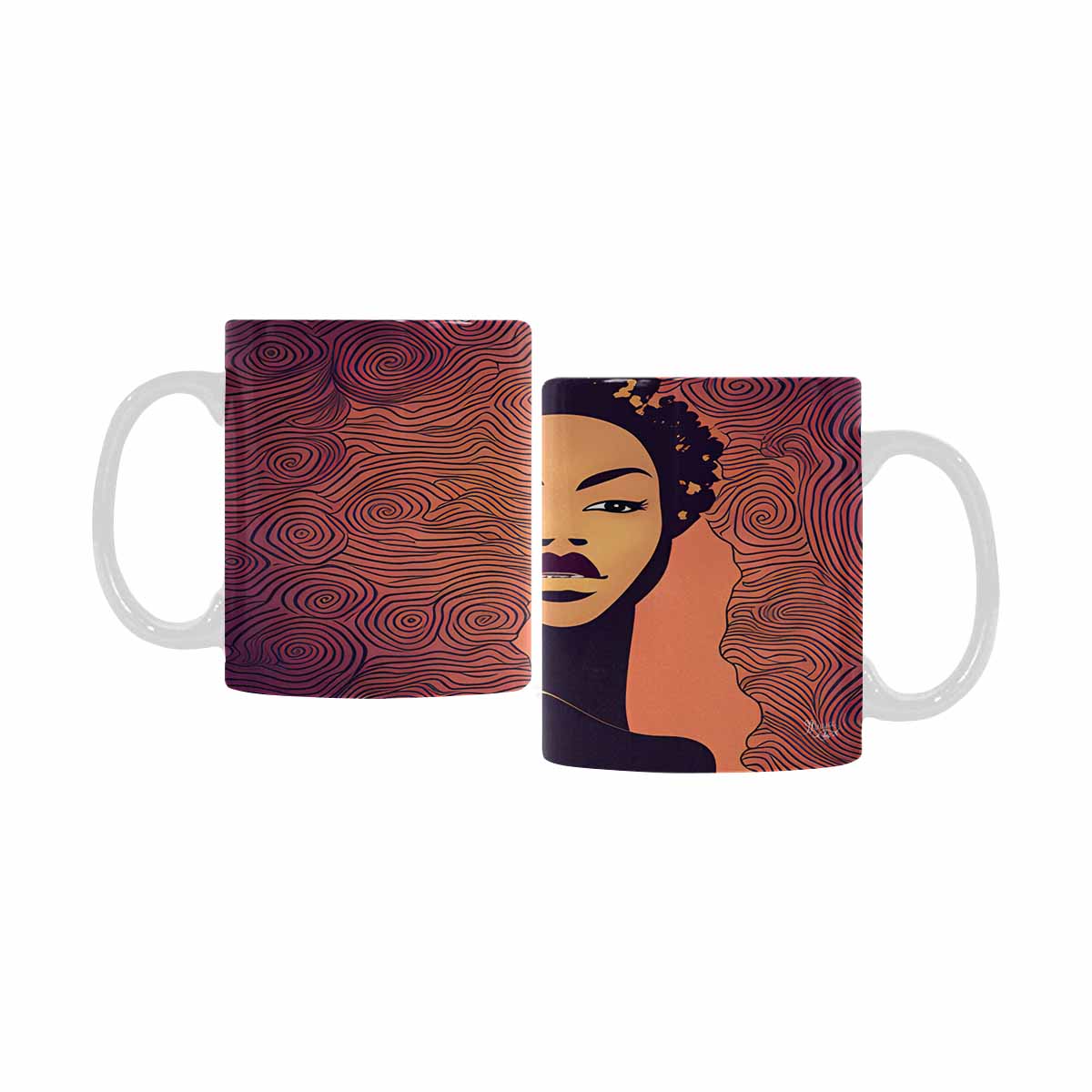 Quality Mug, coffee mug, tea cup, Black Faces, Set 1, design 49