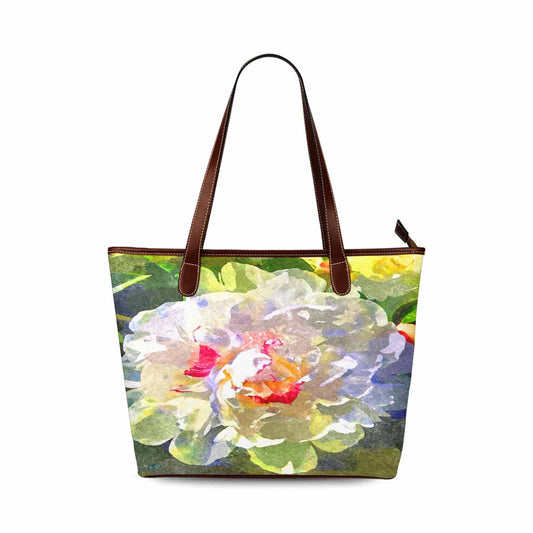 Classic Fabric handbag, watercolor floral, design 102