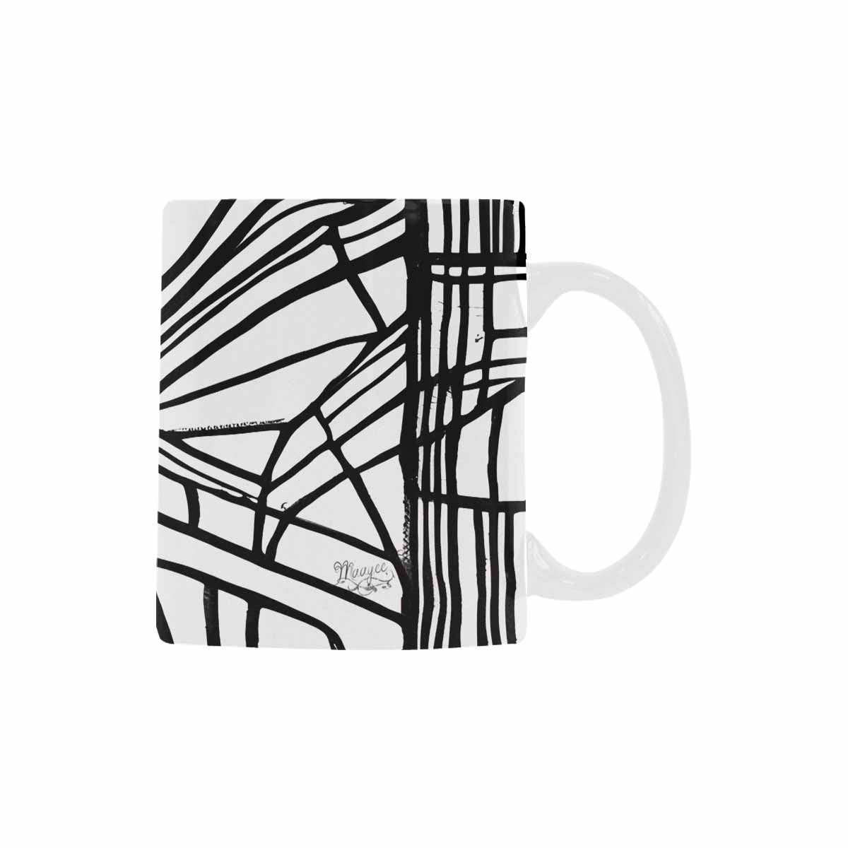 Quality Mug, coffee mug, tea cup, B & W Abstract, Set 1, design 52