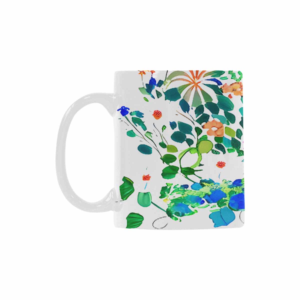 Quality Mug, coffee mug, tea cup, Bright florals, Set 1A, Design 34